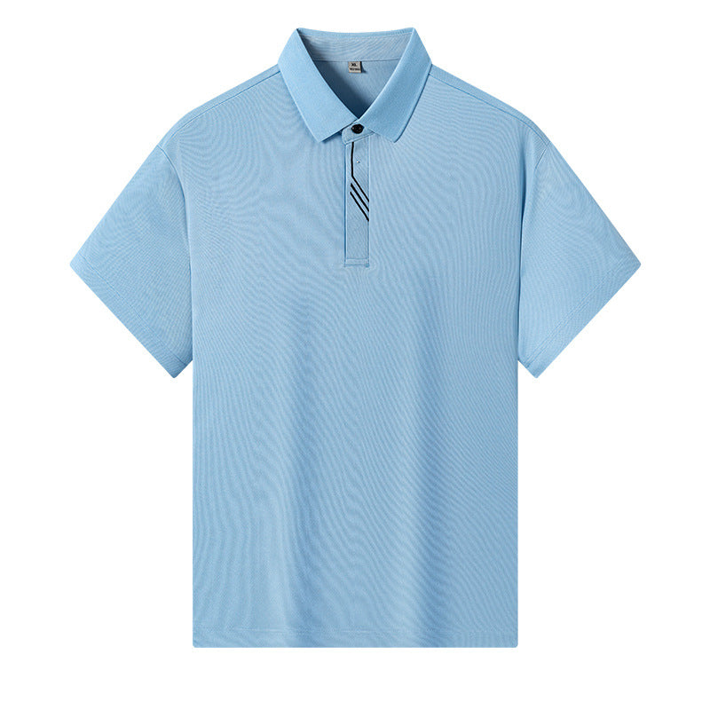 Men's High-end Casual Comfortable Solid Color Short-sleeved Top