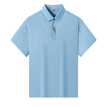 Men's High-end Casual Comfortable Solid Color Short-sleeved Top