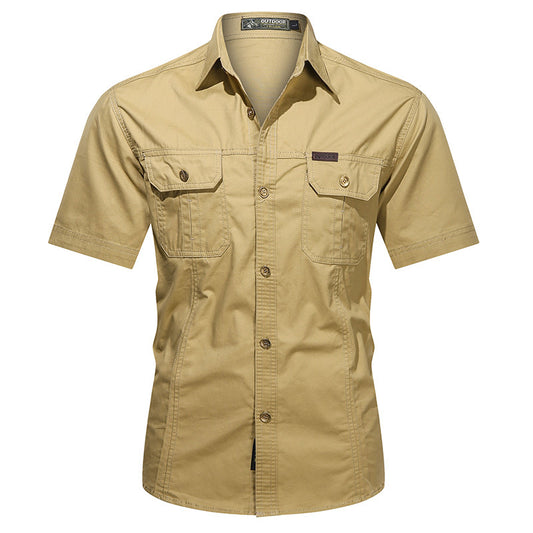 Summer Military Uniform Short-sleeved Shirt For Men