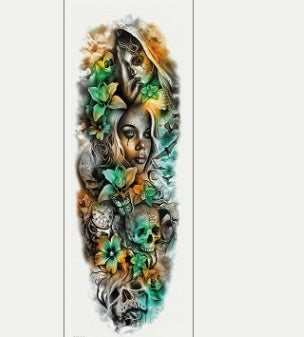 Waterproof full arm tattoo sticker