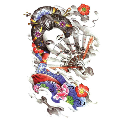 Color tattoo sticker flower arm tattoo sticker