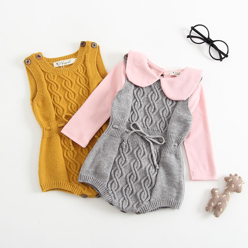 Baby rabbit velvet core-spun bodysuit