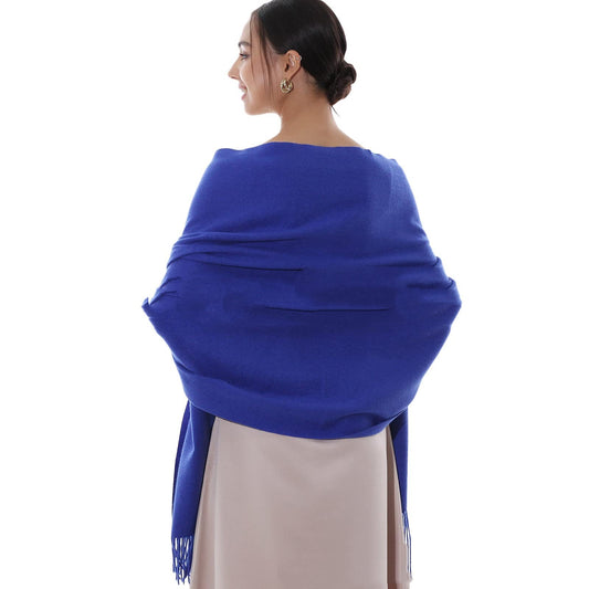 Women's Cashmere-like Scarf Solid Color Tassel Simple All-match Wrap