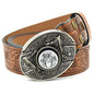 Personality Student Trendy Printing Engraving Smooth Buckle Knife Embossing Belt