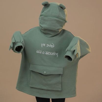 Avocado green plus velvet sweatshirt