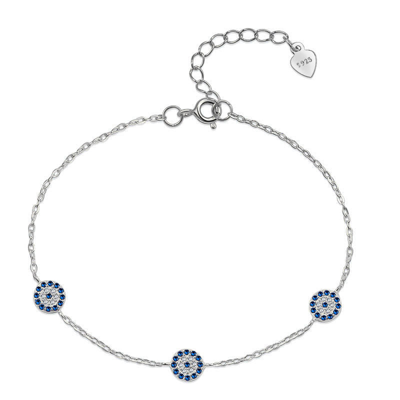 S925 Sterling Silver Light Luxury Full Diamond Bracelet
