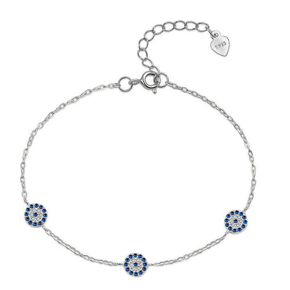 S925 Sterling Silver Light Luxury Full Diamond Bracelet