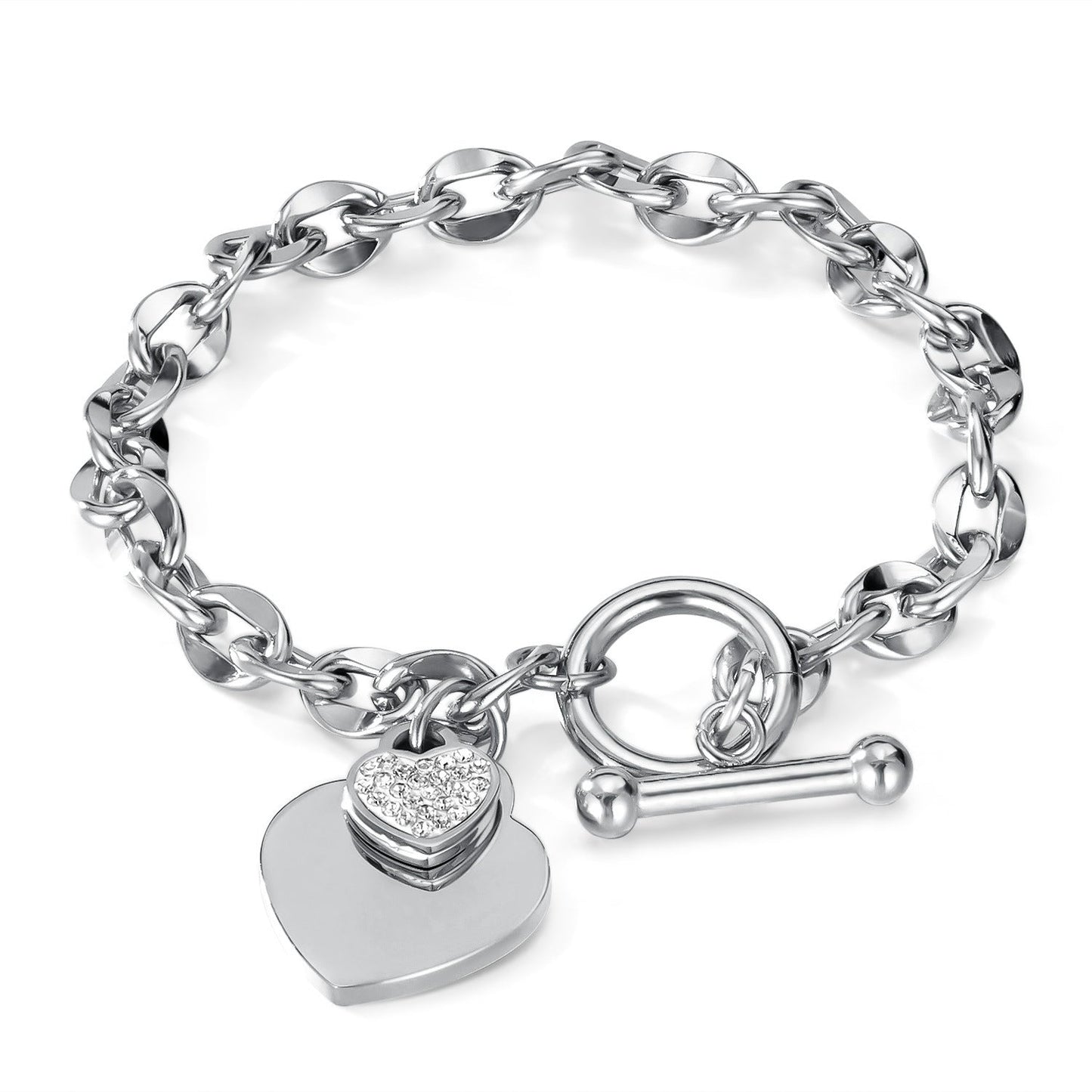 Love Stainless Steel Jewelry Buckle High-end Titanium Steel Bracelet