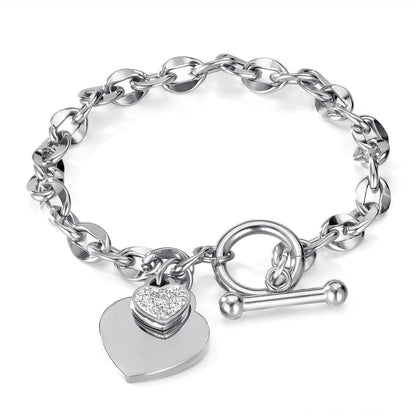 Love Stainless Steel Jewelry Buckle High-end Titanium Steel Bracelet