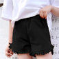 Fashionable Summer Denim Color Shorts For Big Kids