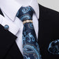 Multi Colored Striped Floral Mens Tie