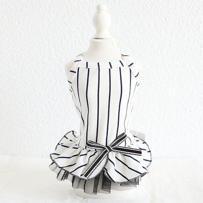 Pet striped dress