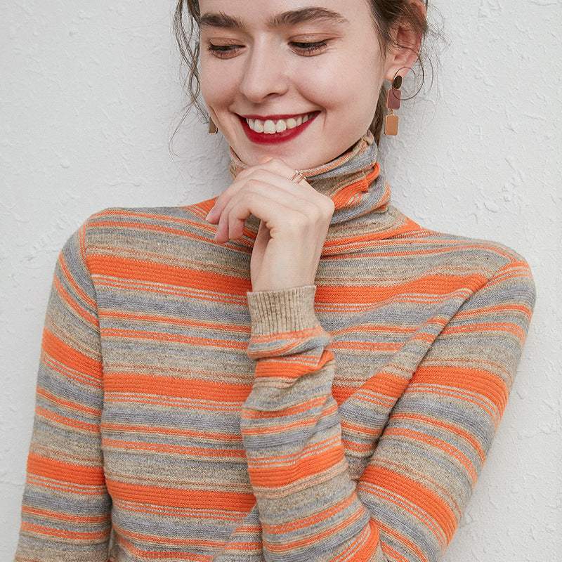 New sweater women pullover loose striped sweater
