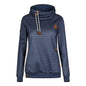 Ladies striped plus velvet sweatshirt