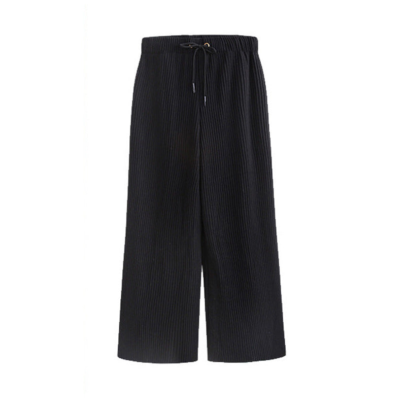 Plus Fat Plus Size Woolen Wide-leg Pants Spring And Autumn