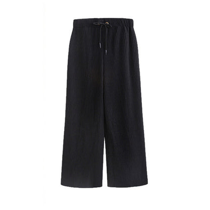 Plus Fat Plus Size Woolen Wide-leg Pants Spring And Autumn