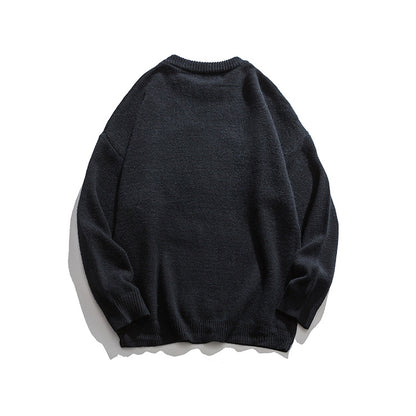 Knitwear Men's Couple Clothes Student Trendy Men's Sweater Loose Casual Pullover