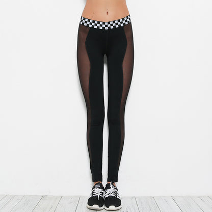 Mesh Leggings Plus Size Women's Yoga Pants