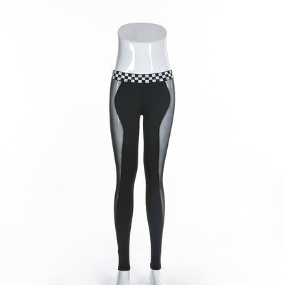 Mesh Leggings Plus Size Women's Yoga Pants