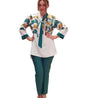 Suit Women African Popular Cross Scarf Print Plus Size Suit Women