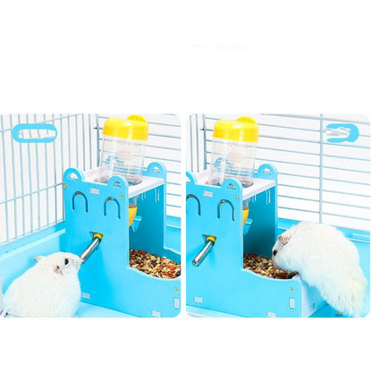 Hamster Water Bottle Feeder Waterer Automatic Water Feeding Supplies Drinking Water Mini Sleeping Nest Water Bottle Hamster Food Basin