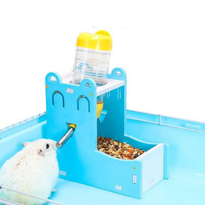 Hamster Water Bottle Feeder Waterer Automatic Water Feeding Supplies Drinking Water Mini Sleeping Nest Water Bottle Hamster Food Basin