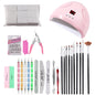Nail Powder Nail File Rhinestone Jewelry Set