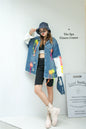 New Korean Style Heavy Industry Denim Jacket Women