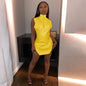 WannaThis Faux Leather Womens Dress Long Sleeve Turtleneck Back Hollow out Sexy Split Dress Backless Elegant Casual Dress Women