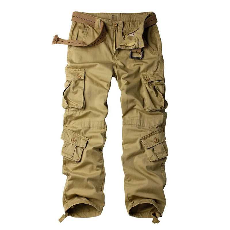 Men's Overalls With Multiple Pockets Loose And Wear-resistant Casual