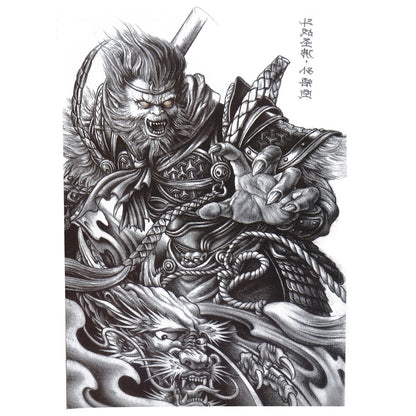Full Back Tattoo Waterproof Big Picture Tattoo Stickers