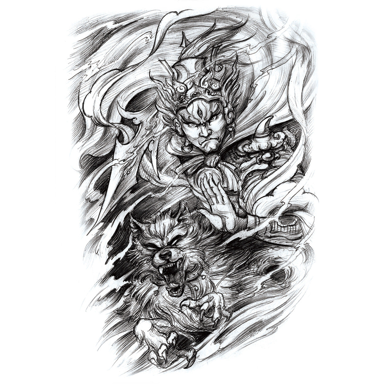 Full Back Tattoo Waterproof Big Picture Tattoo Stickers