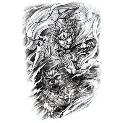 Full Back Tattoo Waterproof Big Picture Tattoo Stickers