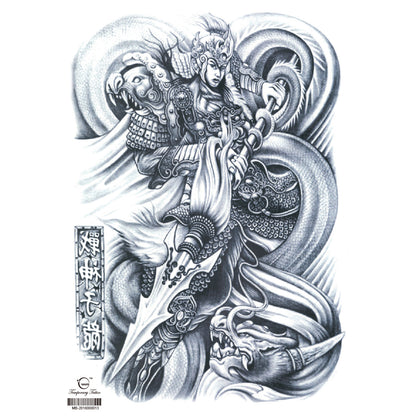 Full Back Tattoo Waterproof Big Picture Tattoo Stickers