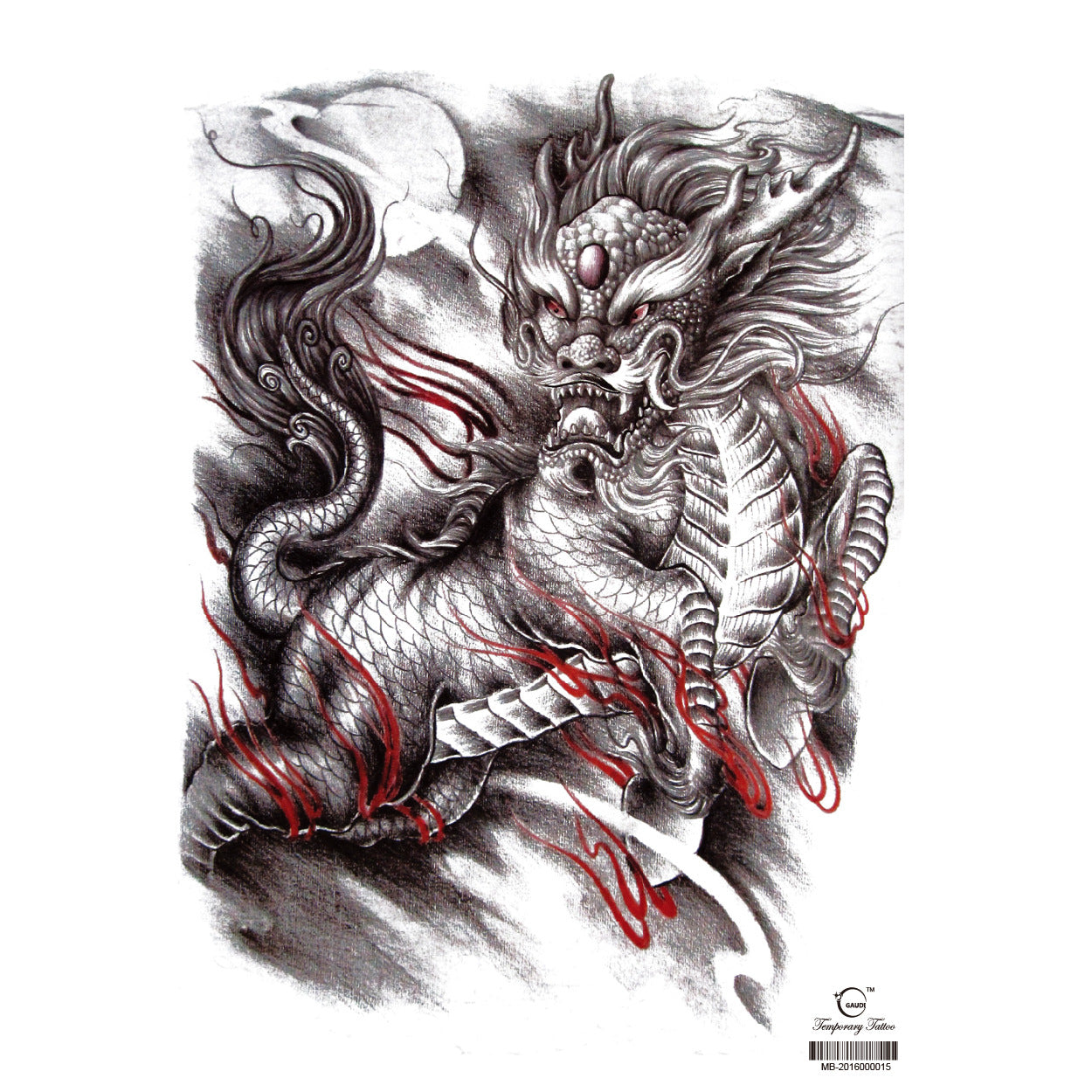 Full Back Tattoo Waterproof Big Picture Tattoo Stickers