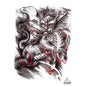 Full Back Tattoo Waterproof Big Picture Tattoo Stickers