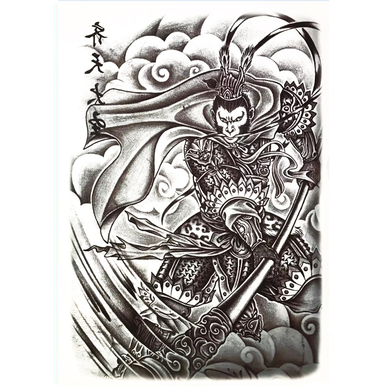 Full Back Tattoo Waterproof Big Picture Tattoo Stickers