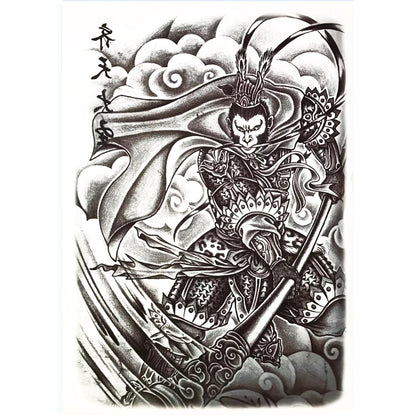 Full Back Tattoo Waterproof Big Picture Tattoo Stickers