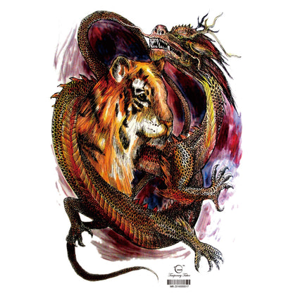 Full Back Tattoo Waterproof Big Picture Tattoo Stickers