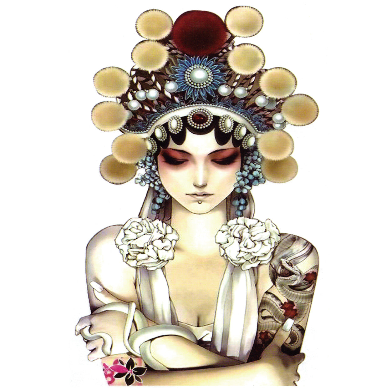 Full Back Tattoo Waterproof Big Picture Tattoo Stickers