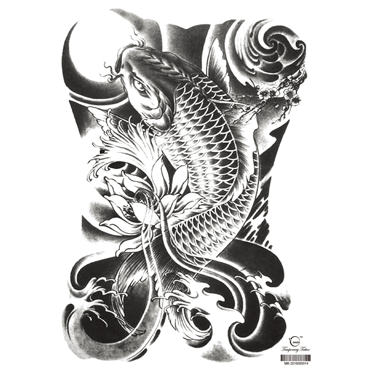 Full Back Tattoo Waterproof Big Picture Tattoo Stickers