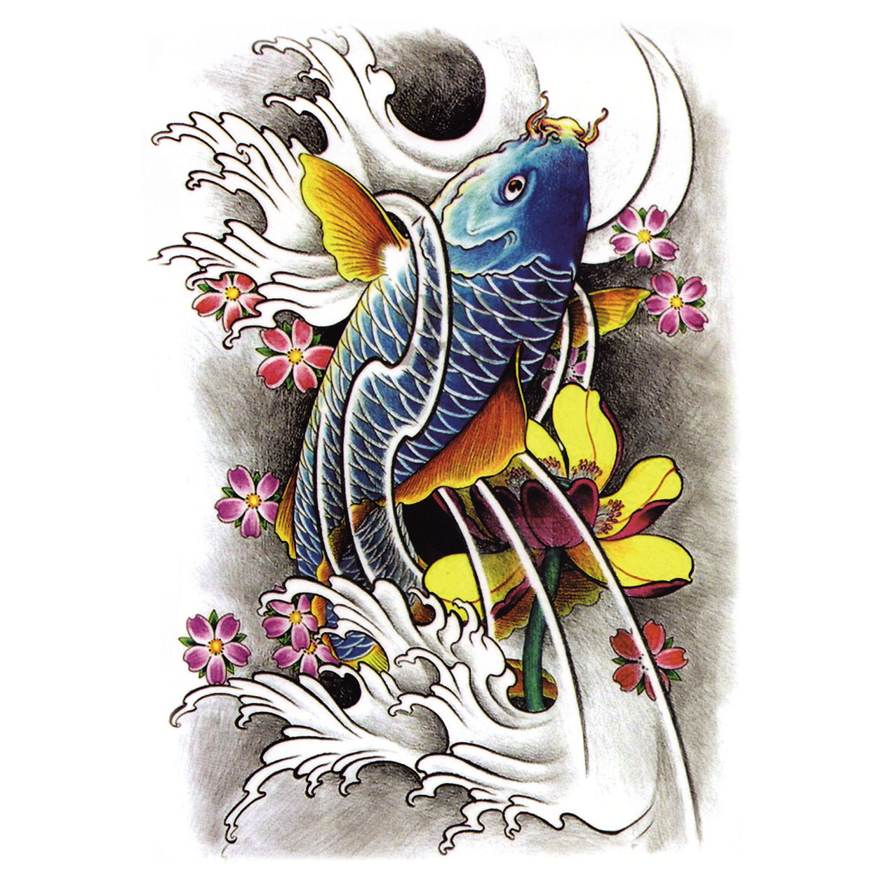 Full Back Tattoo Waterproof Big Picture Tattoo Stickers