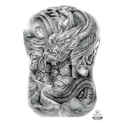 Full Back Tattoo Waterproof Big Picture Tattoo Stickers