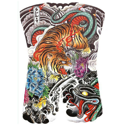 Full Back Tattoo Waterproof Big Picture Tattoo Stickers