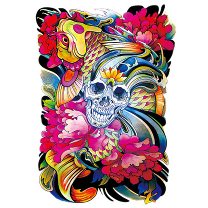 Full Back Tattoo Waterproof Big Picture Tattoo Stickers