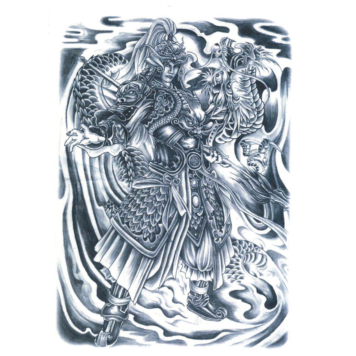 Full Back Tattoo Waterproof Big Picture Tattoo Stickers