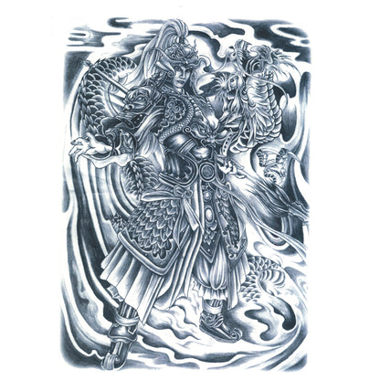 Full Back Tattoo Waterproof Big Picture Tattoo Stickers