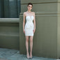 Tube Top Evening Dress Skirt Sexy Short Skirt For Dinner Party