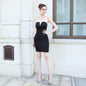 Tube Top Evening Dress Skirt Sexy Short Skirt For Dinner Party