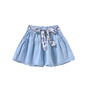 Denim Shorts Western Style Big Children's Solid Color